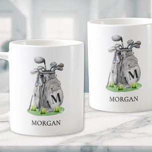 Monogramm-Golftasche Kaffeetasse