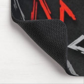 Monogramm Graffiti Mousepad (Ecke)