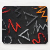 Monogramm Graffiti Mousepad (Vorne)