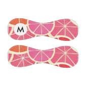 Monogramm Grapefruit Vintage-Hintergrund Baseball (Paneele)