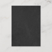 Monogramm Grau-Einzigartig Visitenkarte (Rückseite)