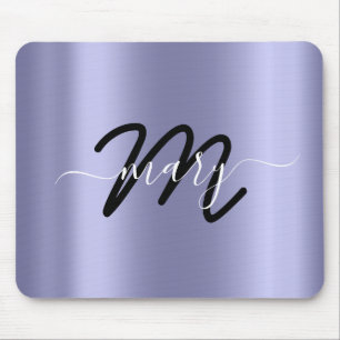 Monogramm Grau Mousepad