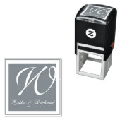 Monogramm Grau Permastempel (Beispiel)