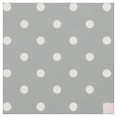 Monogramm, grau, weiß und pastellrosa Polka-Dot Stoff (Nahaufnahme)