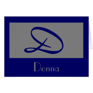Monogramm graue blaue Vorlage
