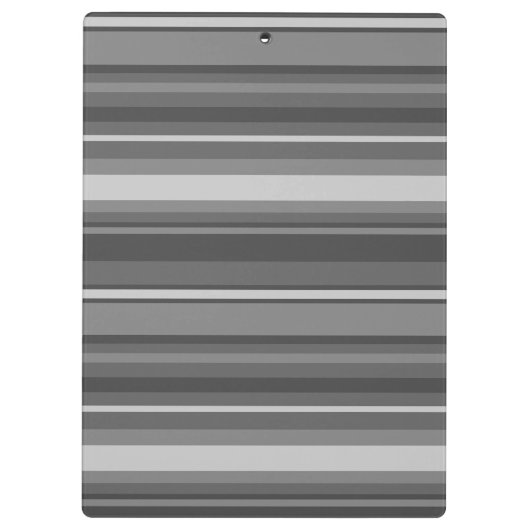 Monogramm graue Streifen Klemmbrett (Rückseite)