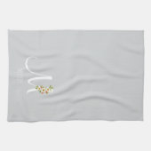 Monogramm-Graues Küchentuch als Einzugsgeschenk (Horizontal)