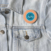 Monogramm-griechischer Schlüsselknopf Button (Beispiel)