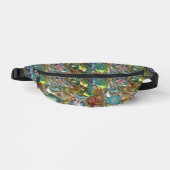 Monogramm Groovy Sixties psychedelisch Bauchtasche (Vorderseite)