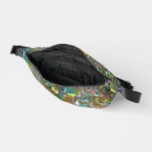 Monogramm Groovy Sixties psychedelisch Bauchtasche (Offen)