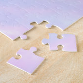 Monogramm Großbuchstabe männlich Name lila Pastell Puzzle (Seite)
