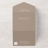 Monogramm Grullo Hochzeit in einer Einladung (Außenbereich)