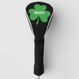 Monogramm Grün Irischer Shamrock Golf Headcover