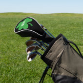 Monogramm Grün Irischer Shamrock Golf Headcover (In SItu)