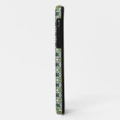 Monogramm Grüne Blumen Muster Case-Mate iPhone Hülle (Hinten/Links)