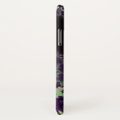 Monogramm-grüne lila Fraktal-Blume Case-Mate iPhone Hülle (Hinten/Rechts)