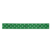 Monogramm-grüne Polodoten Satinband (Vorderseite)