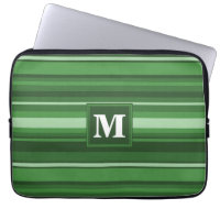 Monogramm grüne Streifen