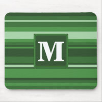 Monogramm grüne Streifen