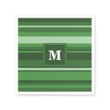 Monogramm grüne Streifen
