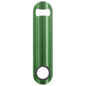 Monogramm grüne Streifen Speed Flaschenöffner (Rückseite)