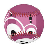 Monogramm Grunge Hintergrund Baseball (Rückseite)