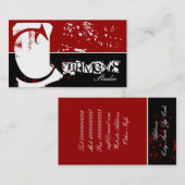 Monogramm-Grunge-Visitenkarten Visitenkarte (Vorne/Hinten)