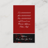 Monogramm-Grunge-Visitenkarten Visitenkarte (Rückseite)