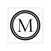 Monogramm Gummistempel (Prägung)
