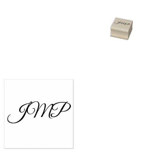 Monogramm Gummistempel (Stempel)
