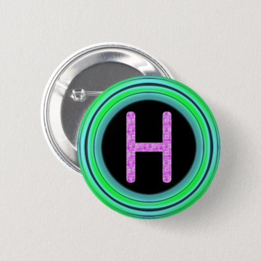 Monogramm "H " Button (Vorne & Hinten)