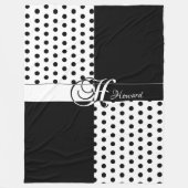 Monogramm H Fleecedecke (Vorderseite)