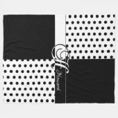 Monogramm H Fleecedecke (Vorderseite (Horizontal))