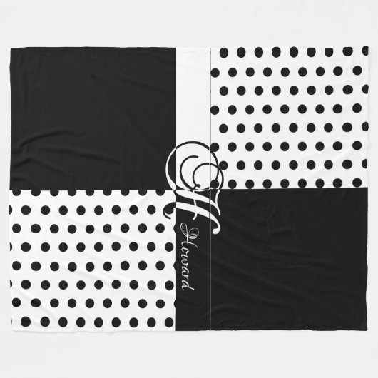 Monogramm H Fleecedecke (Vorderseite (Horizontal))