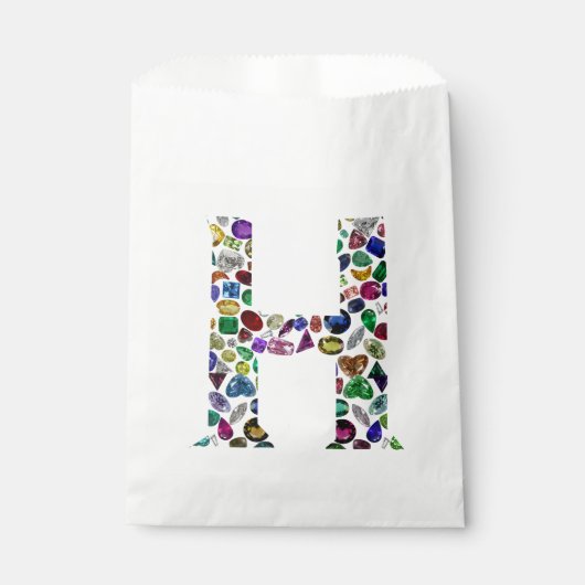 Monogramm H Geschenktütchen (Vorderseite)