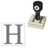 Monogramm H Gummistempel (Stempel)