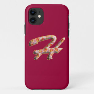 Monogramm H in Rose Muster iPhone 5 Hüllen