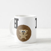 Monogramm H ist für Igel bestimmt. Kaffeetasse (Vorderseite Links)