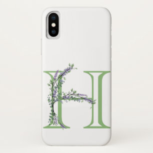 Monogramm H Lavendel Eukalyptus Case-Mate iPhone Hülle