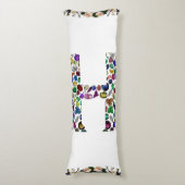 Monogramm H Seitenschläferkissen (Vorderseite Vertikal)