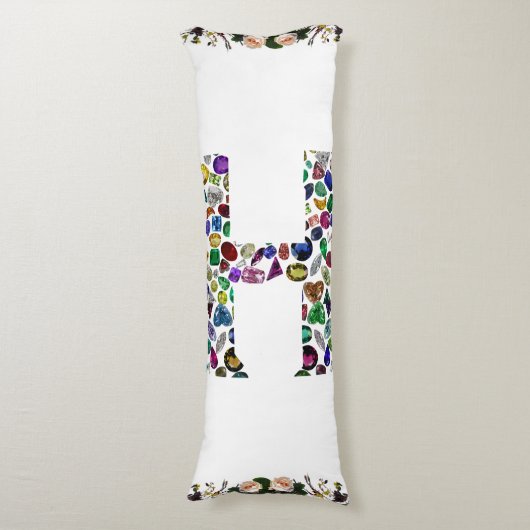 Monogramm H Seitenschläferkissen (Vorderseite Vertikal)