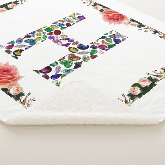 Monogramm H Sherpadecke (3/4)