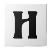 Monogramm "H", Unicorn Fliese (Vorderseite)