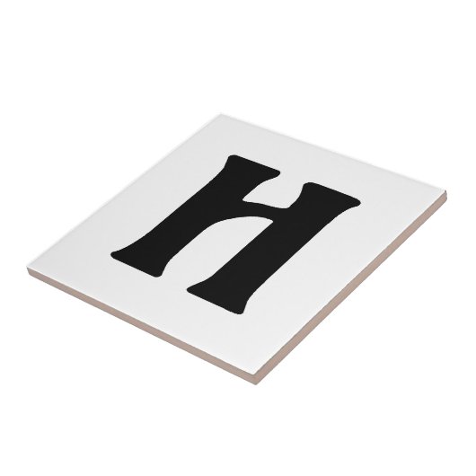 Monogramm "H", Unicorn Fliese (Seite)