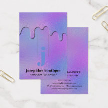 Monogramm-Haarklammern-Anzeige für Iridescent Foil