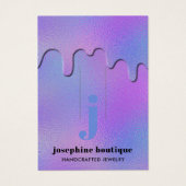 Monogramm-Haarklammern-Anzeige für Iridescent Foil (Vorderseite)