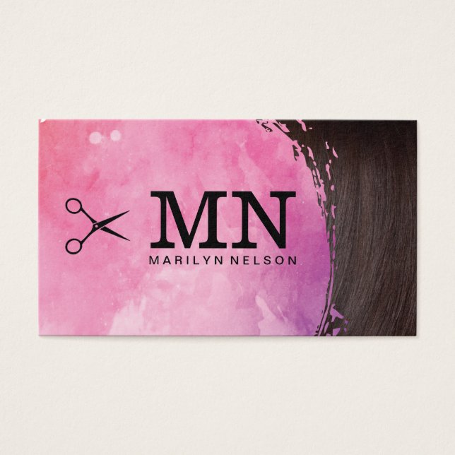Monogramm-Haarstylist (Vorderseite)