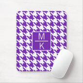 Monogramm Hahnentrittmuster Lila GL Splitter Mousepad (Mit Mouse)