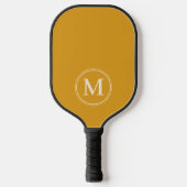 Monogramm Halbjahrhundertfarbe für Vollblutgebläse Pickleball Schläger (Vorderseite)