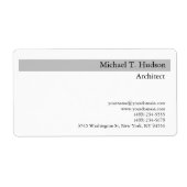 Monogramm Handschrift Beruflich Schlicht einfach (Vorne)